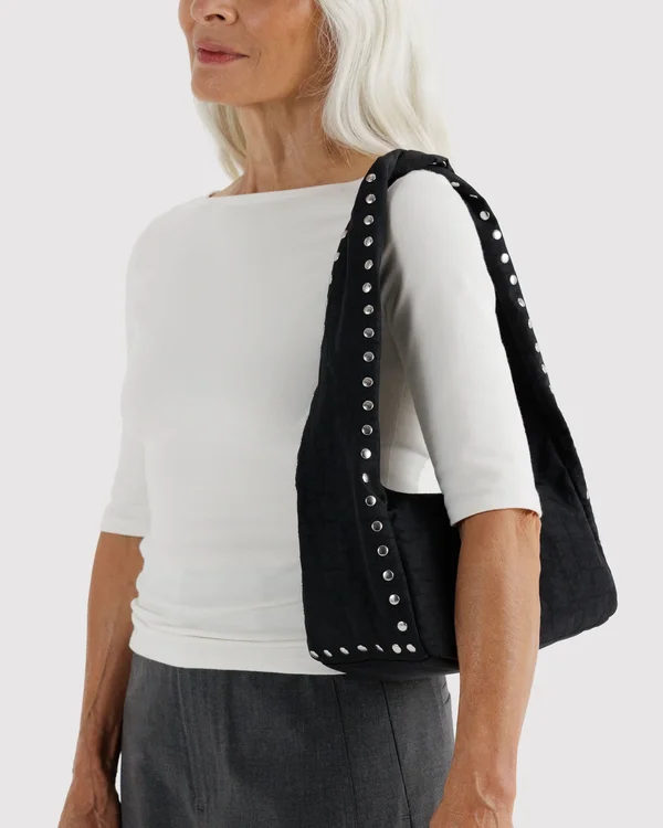 Small Nylon Meringue Bag - Studs - Size: OS