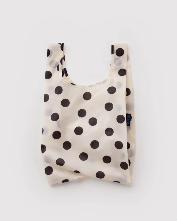 Baby Baggu - Cream and Black Polka Dot - Size: OS