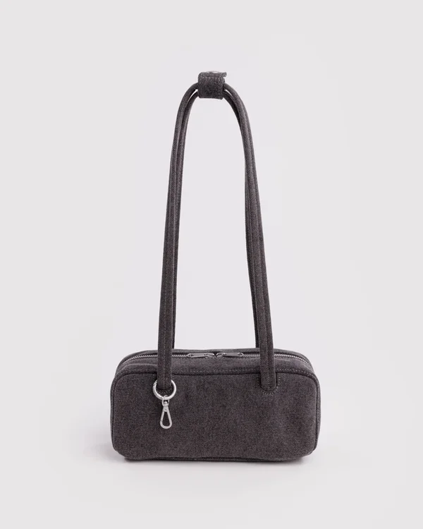 Small Denim Bowler Bag - Washed Black Denim - Size: OS