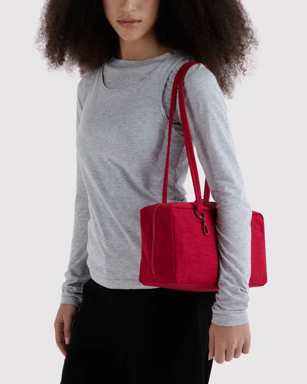 Nylon Bowler Bag - Cherry - Size: OS