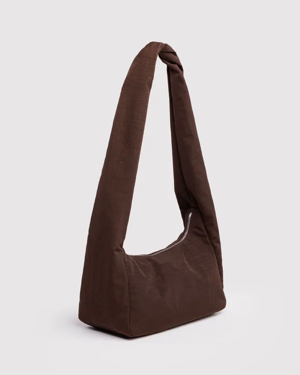 Nylon Meringue Bag - Coffee - Material: heavyweight-nylon