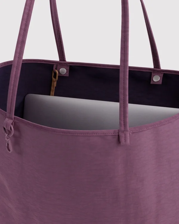 Large Nylon Reversible Tote - Wild Plum Mix - Material: heavyweight-nylon