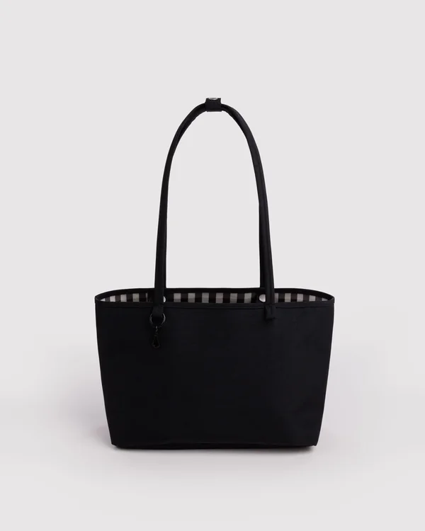 Medium Nylon Reversible Tote - Black Mix - Size: OS