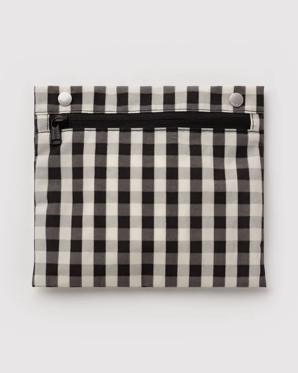Everyday Cloud Bag - Black And Cream Gingham - Material: heavyweight-nylon