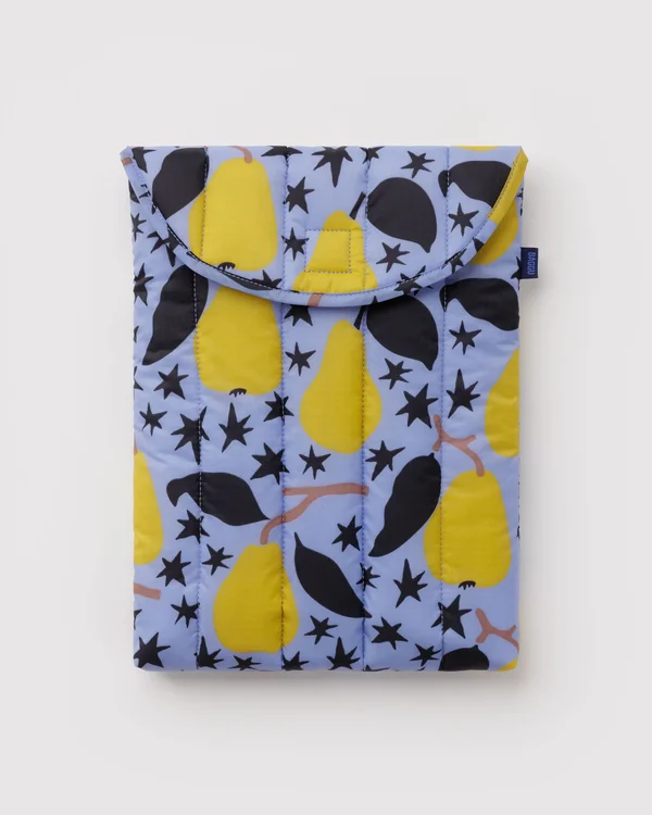 Puffy Laptop Sleeve 13"/14" - Golden Pears