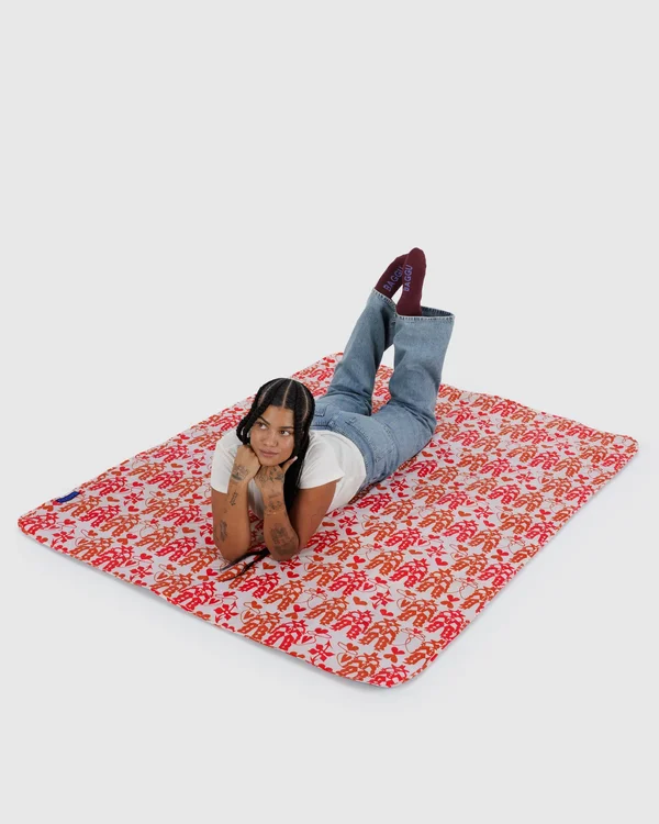 Puffy Picnic Blanket - Cowgirl